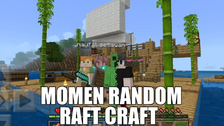 MOMEN RANDOM RAFT CRAFT | MINECRAFT INDONESIA