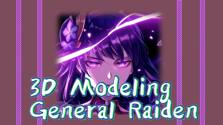 3D Modeling General Raiden