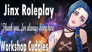 Cuddling Jinx in her Workshop "Thanks for being here💜" [Arcane] [ASMR Roleplay] [Falling Asleep]