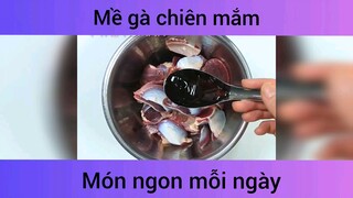 Mề gà chiên mắm