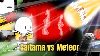 Saitama menangkal Meteor! EZ deck!