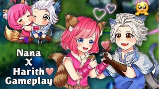 Nana X Harith Cute Couple gameplay!🌸(≧◡≦)❤️EP 8 Teddy Day🧸🐻