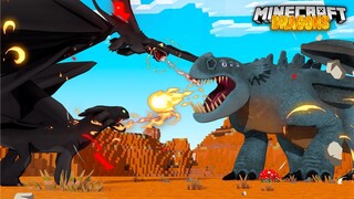 HUGE DRAGON FOLLOWS US HOME TO EAT US! -Minecraft Dragons