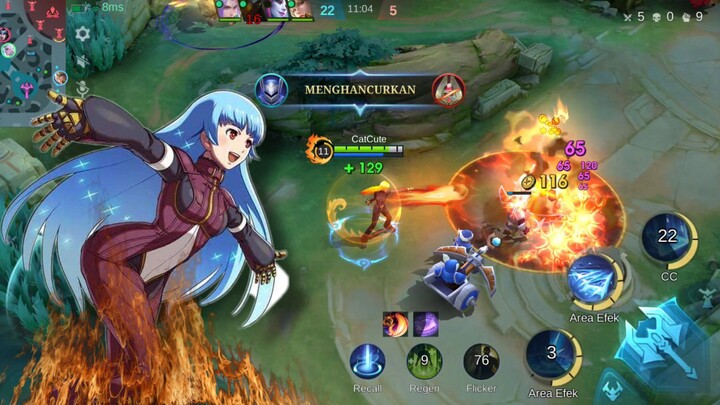 Beginilah Ketika Sang Ratu Es Berubah Elemen Jadi Api