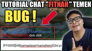 SEBELUM DI FIX ! BUG CHAT ALL "FITNAH" TEMEN !! JANGAN SAMPE BOCIL TAU