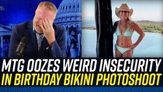 Marjorie Taylor Greene POSTS WEIRD BIRTHDAY BIKINI PICS on Bleach Blonde Bad Built Birthday!!!