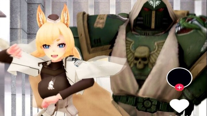[Arknights×Warhammer 40kMMD] Whip Blade x Dark Angel- "🎶Gangnam Style🎶"