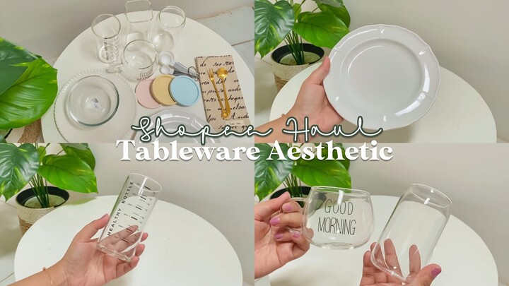 shopee haul tableware aesthetic 🍂 harga mulai 5000