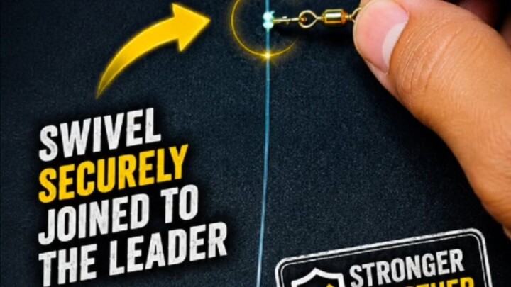Learn this trick for attaching your swivel. #fishing #fishingknots #anglerlife #pesca #nudos