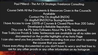 Paul Millerd – The Art Of Strategic Freelance Consulting Course Download