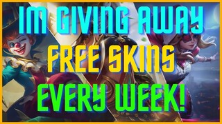 WEEKLY SKIN GIVEAWAY MOBILE LEGENDS MARCH 2021 | MOBILE LEGENDS SKIN GIVEAWAY 2021
