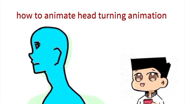 how to animate head turning animation #animtion