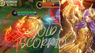 SAINT SEIYA GOLD SCORPIO SKIN REVIEW