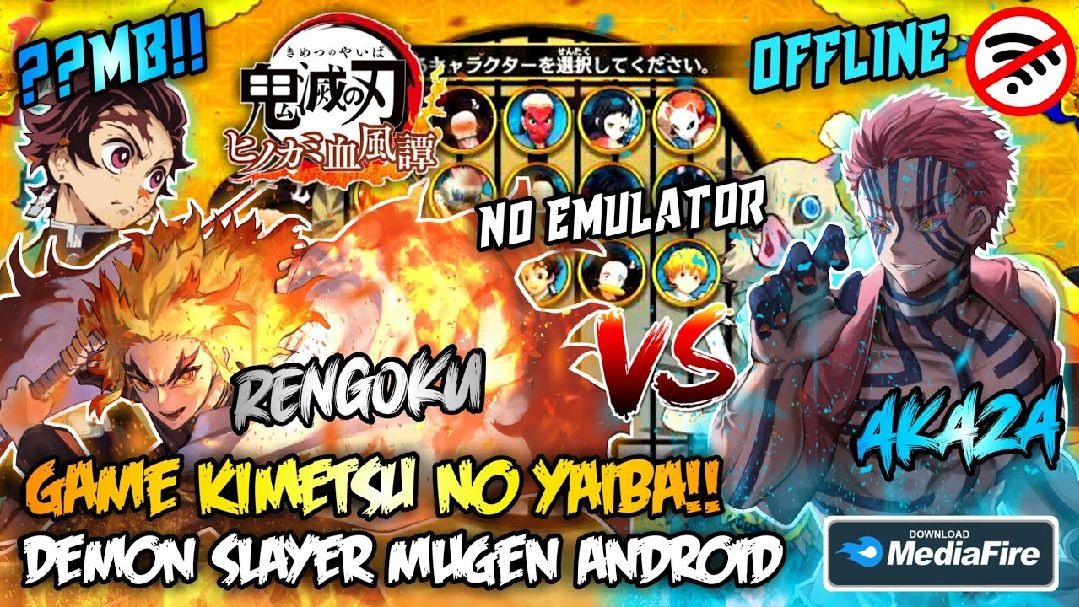 DEMON SLAYER MUGEN ANDROID  GAME KIMETSU NO YAIBA ANDROID 