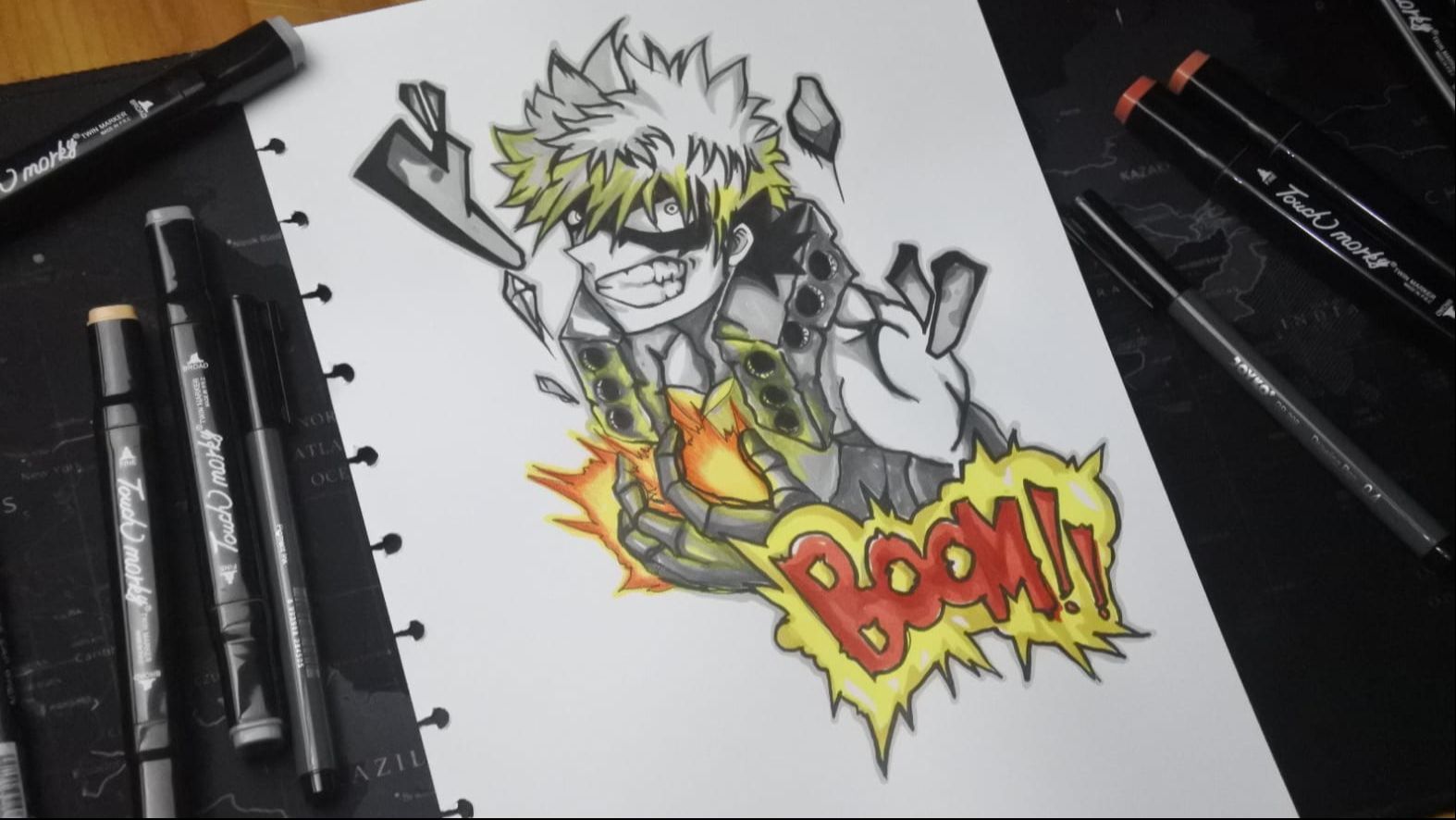 Speed Drawing  Katsuki Bakugo by marishru1 on DeviantArt