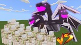 100 Golems vs Wither dragon in Minecraft