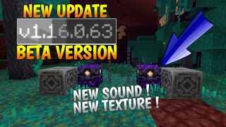 NEW UPDATE !!! MCPE V 1.16.0.63 BETA - ADA SOUND (Suara) + TEXTURE BARU !!!