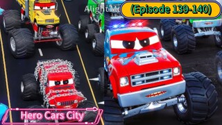 Hero Cars City (Season 6) (Episode 139-140) The Return of the Monster Trucks Complaition (8 Minutes)