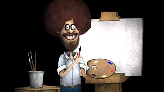 3 BOB ROSS / PSYCHO HORROR STORIES ANIMATED