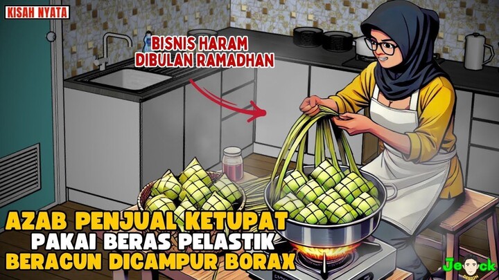 AZAB PEJUAL KETUPAT CURANG PAKAI BERAS PLASTIK BERACUN DICAMPUR BORAX  SINET
