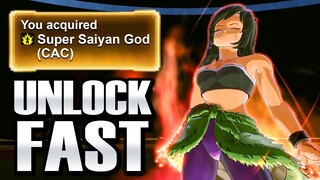 How To Unlock FREE Super Saiyan God CaC Skill Easy! SSG - Dragon Ball Xenoverse 2 DLC Pack 13 Update