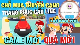 PLAY TOGETHER | Chỗ Mua Thuyền CANO, Trang Phục Gấu Line, Game Mới Mario Bản Cập Nhập Mới Chính Thức