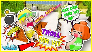 KAMUI THÀNH CÔNG RỦ MR VỊT CHƠI GAME TROLL NHẤT THẾ GIỚI TRONG MINI WORLD| THỬ THÁCH TROLL HERO TEAM