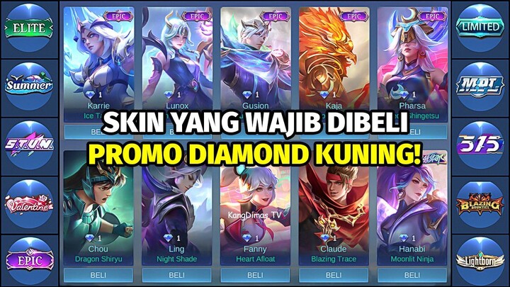 REKOMENDASI 20 SKIN DIAMOND KUNING WAJIB DIBELI ❗