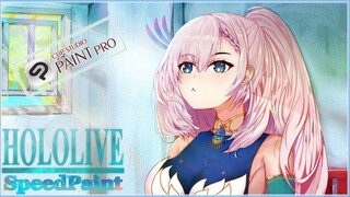 SPEEDPAINT Hololive ID | Pavolia Reine ( パヴォリア・レイネ ) Fanart