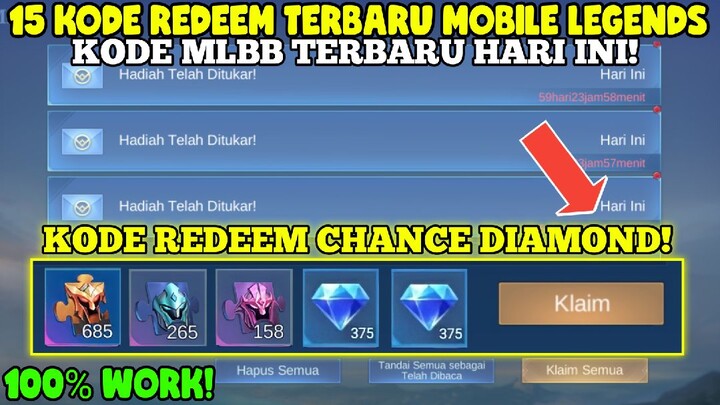 15 KODE REDEEM CHANCE DIAMOND | KODE REDEEM MOBILE LEGENDS part 5