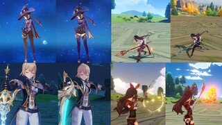 Genshin Impact Alternate Outfit Preview Comparison