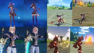 Genshin Impact Alternate Outfit Preview Comparison