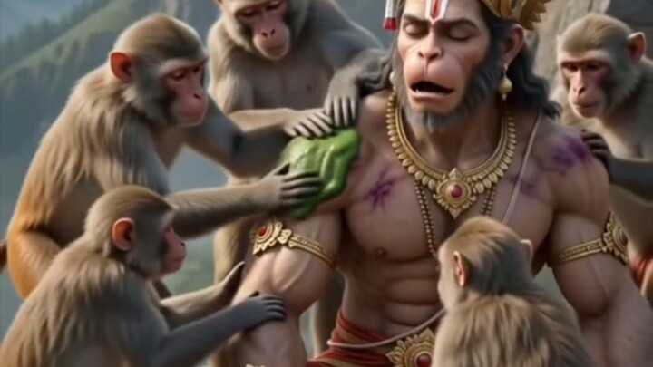 Hanuman ji ko pathar se mara rakash