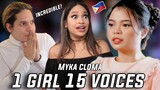 WTF!? IDENTICAL! Waleska & Efra react to 1 Filipina Singer 15 Disney Songs