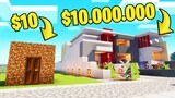 DIRT HOUSE vs. MANSION In MINECRAFT! (Build Challenge)
