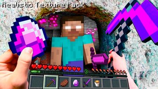 Minecraft in Real life POV ~ I MEET HEROBRINE in Realistic Minecraft Cave Animation