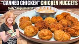 CHICKEN NUGGETS Canned Chicken Recipe Only 5 Ingredients