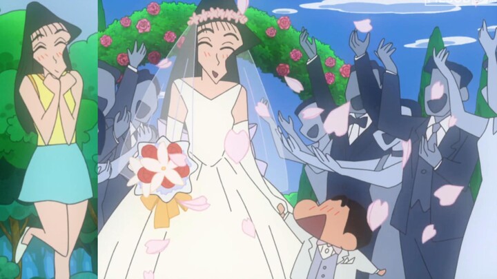 I'm happy again. Today I tried the feeling of being married with Nanako! [Crayon Shin-chan]