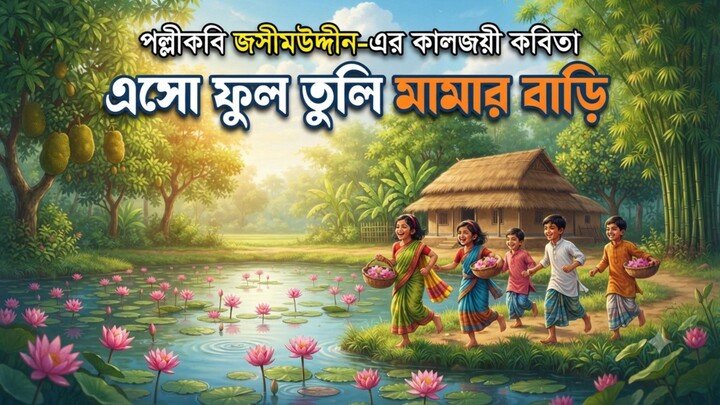 পল্লীকবি জসীমউদ্দীনের 'মামার বাড়ি' কবিতা | Mamar Bari Kobita | Jasim Uddin