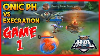 Z4pnu is Absent! Execration vs Onic PH Game 1 | MPL-PH S5 - MLBB