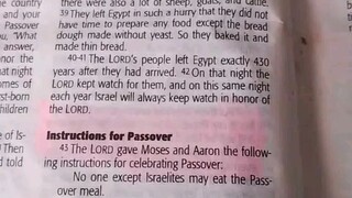 Daily Verse.                  Exodus 12:43-51