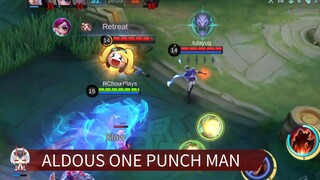 ALDOUS ONE PUNCH MAN AND DAMAGE BUILD IS DANGEROUS | MOBILE LEGENDS BANG BANG