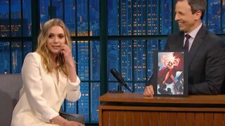 [Film&TV]Elizabeth Olsen was shy in Wanda's dress