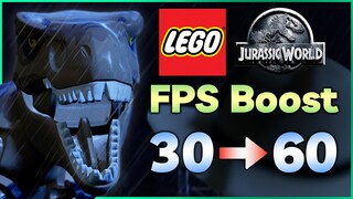 FPS Boost | LEGO Jurassic World (30fps vs 60fps Gameplay)