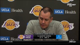 Frank Vogel calls out refs for some "terrible calls" tonight.