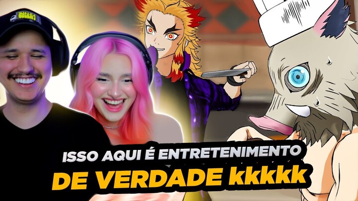 BAAAH GURI KKKK - Cozinhando com Rengoku e Inosuke | Lanzinho