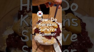 😋Tastiest Korean Dessert 🇰🇷-Korean Shaved Ice Bingsu 🍧#shorts #Koreanfood #mukbang