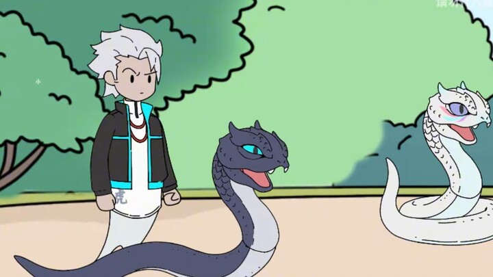 Episode 10 of "Little Tiger and Three Snakes", I traveled through time and space and became a snake.