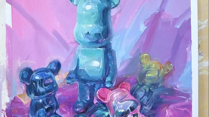 Let's just casually draw a fluid bear set.