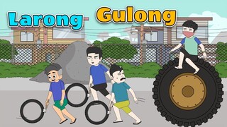 Larong Gulong Gulongan 90s | Pinoy Animation